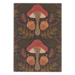 A5 Plain Notebook - Mushrooms & Acorns - Thumbnail Image 2